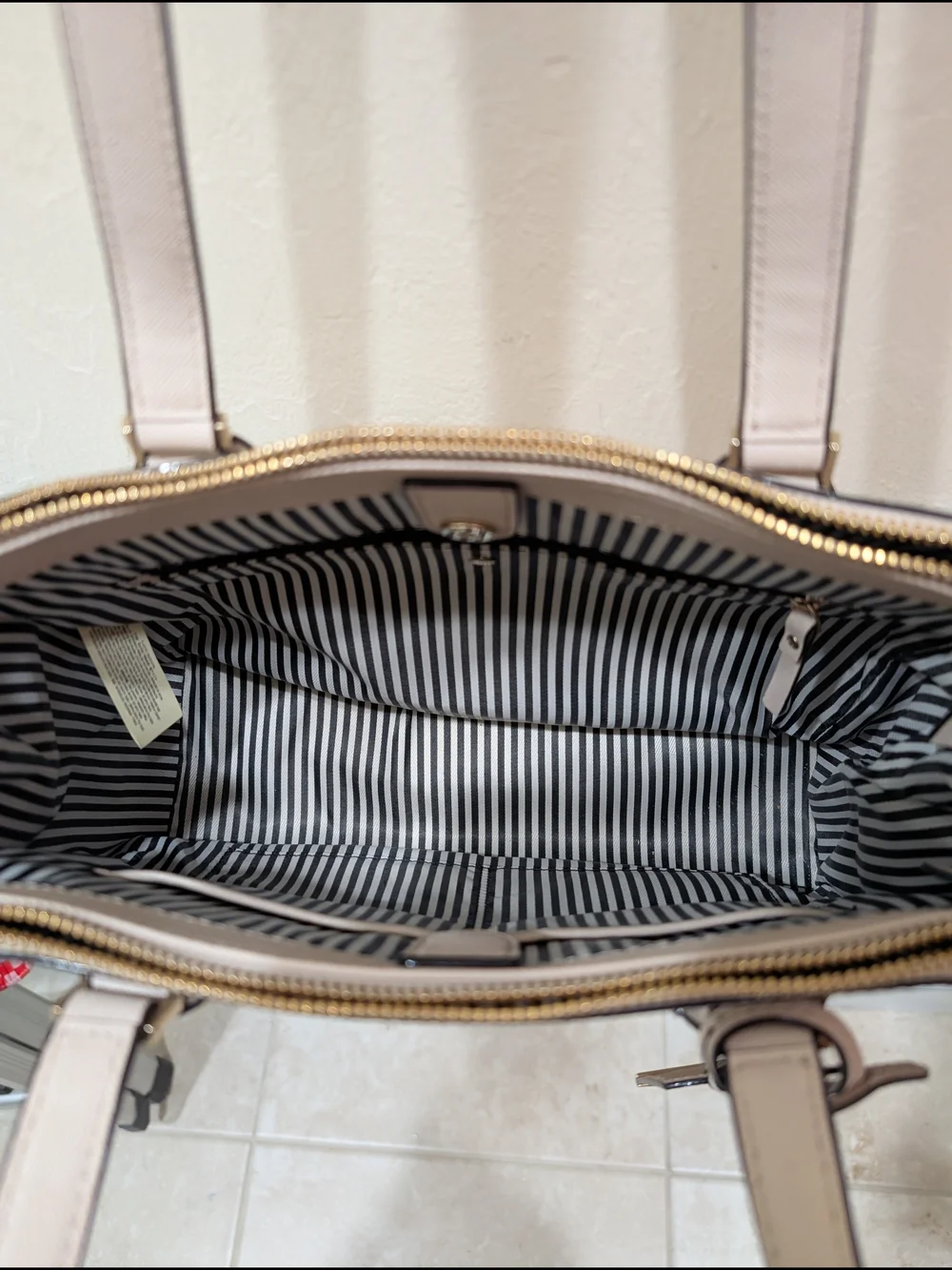 Kate Spade Cream Medium Bag with Gold Hardware